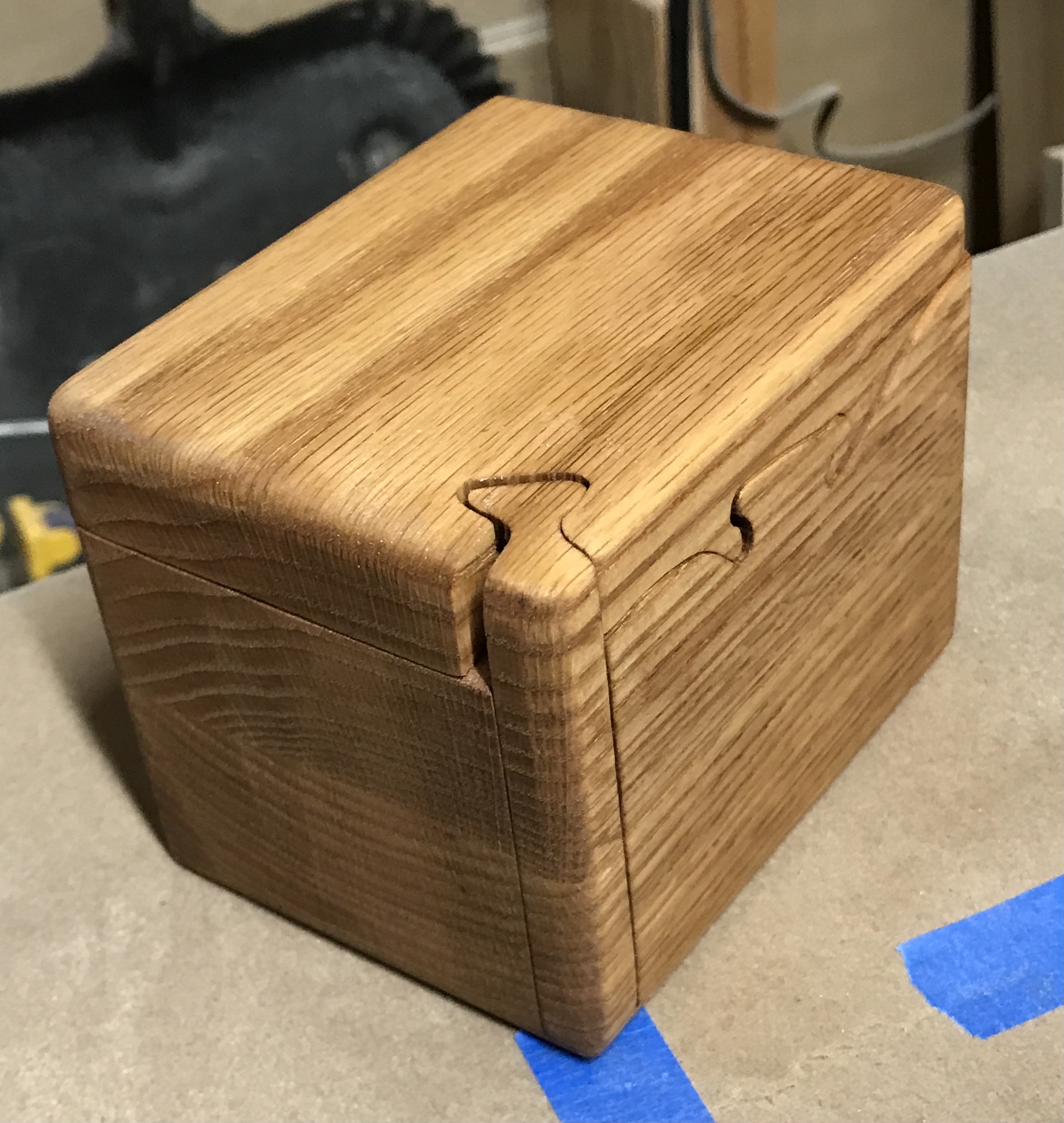 The box after a Danish oil application